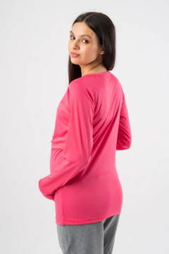 Remera capas bordo manga larga en internet