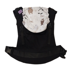 Mochila estándar negra con osos - comprar online