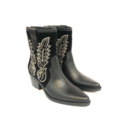 TEXANA CORTA COMBINADA CON BORDADOS (MIC-TIFFANY10)