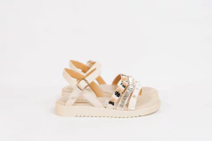 SANDALIA 3 TIRAS CON DETALLES (VIA-HAIZE05) - comprar online