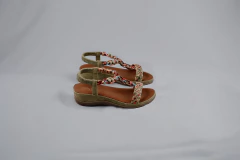 SANDALIA TIRA TRENZADA TACO CHINO BAJO (AG-RINA30) en internet