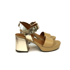 SANDALIA COMBINADA TACO ANCHO (AM-KRISTEN-8C) - comprar online