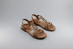 SANDALIA BAJA TIRAS CON PIEDRITAS (VIA-GAUTAM52)