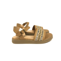 SANDALIA CON FAJA TEJIDA (VIA-GIN57) - comprar online