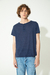 Remera Casual Button azul en internet