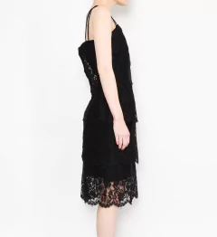 vestido de encaje negro 60s en internet