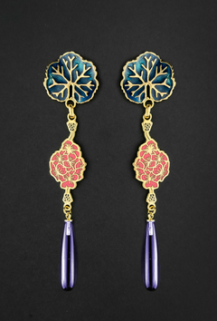 Aretes el perfume del geranio