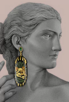 Aretes Mopa Mopa pumas - comprar online