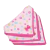 Bandana de Tecido Joy - Patinhas Colors Fundo Rosa
