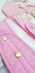 Colete Peitoral e Guia c/ Babado Pata Chic Floral Romantic - Rosa - loja online