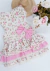 Vestido Baby Pata Chic Floral Romantic - Bege na internet