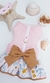 Vestido Laço e Guia Pata Chic - Encanto Coral na internet