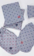 Kit Lençol e Naninha para Cama Suedine Pata Chic - Urso Polar Azul - comprar online