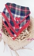 Bandana de Tecido Joy - Xadrez Vermelho - comprar online
