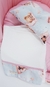Kit Lençol e Naninha para Cama Pata Chic - Soninho Rosa - comprar online