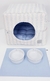 Toca Retangular Tecido Pata Chic - Linn Azul - Pequeno Chic Boutique Pet