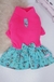 Vestido Soft Pink Neon Pata Chic - Tiffany - Pequeno Chic Boutique Pet
