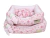 Cama Retangular Pata Chic Doce Flor - Floral Rosa