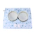 Porta Comedouro Retangular Pata Chic Daisy - Azul