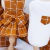 Regata Malha Pata Chic Grid - Ocre - loja online
