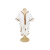 Robe Off White Pata Chic Grid - Ocre