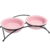Comedouro Porcelana Duplo Suspenso Rosa 250ml - The Pets Brasil