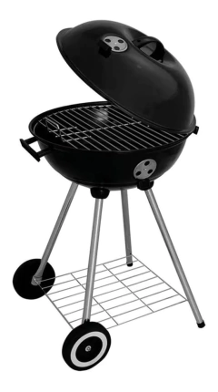Churrasqueira Móvel Mor Guarapari 47cm De Largura 73cm De Altura 54cm De Profundidade Y 46cm De Diâmetro Preta - comprar online
