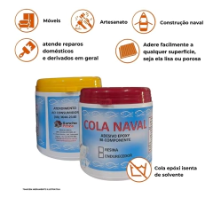 KIT Cola Naval Epoxy madeira e artesanato 250g C/ Endurecedor - comprar online