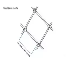 Panagem de Rede 210/4x60x50 Malha 12cm esticada e 60mm entre nós BRANCA - loja online
