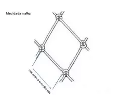 Panagem de Rede 210/3x55x50 Alt 5,5m BRANCA - RANCHO PESCA