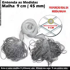 Redinha Pronta 30mts Fio 20. Escolha Malha 12mm (2,4cm) à 50mm (10cm) na internet