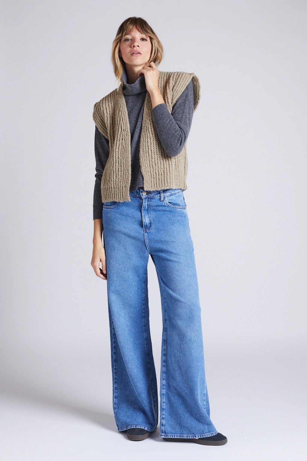 CHALECO VENECIA CAMEL