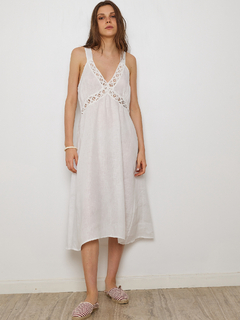 VESTIDO LINO BRODERIE - tienda online