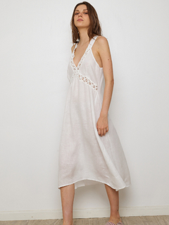 VESTIDO LINO BRODERIE - sole Bartolome