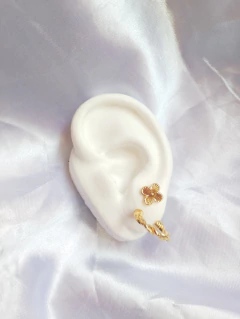 Duplinha de Brinco Argola Folheado com 1 milésimo de Ouro e verniz cataforetico - Adesivos & Pedrarias Unhas de Moça Nail Art