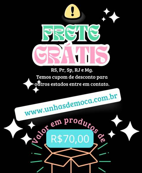 Imagem do banner rotativo Adesivos & Pedrarias Unhas de Moça Nail Art