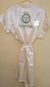 Robe de cetim com bordado exclusivo