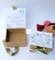 Caixa personalizada para 4 doces ou bem casados 10x10x4cm - Flor Lembranças e caixas convite para padrinhos