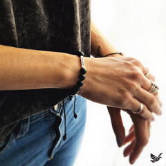 Pulsera recuerdos - ÓNIX Y PLATA 925