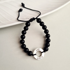Pulsera memoria - ÓNIX Y PLATA 925 - comprar online