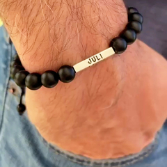 Pulsera recuerdos - ÓNIX Y PLATA 925 - tienda online