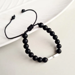 Pulsera recuerdos - ÓNIX Y PLATA 925 - Belladona Accesorios