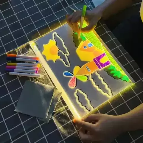PIZARRAS MAGICAS LUMINOSAS 20X30 CM (NO INCLUYE PAÑO DE LIMPIEZA)
