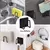SOPORTE METALICO ADHESIVO COLOR NEGRO - tienda online