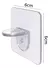 SOPORTE ADHESIVO PARA ESTANTES/REPISAS PACK X 4 UNIDADES - Upitiar