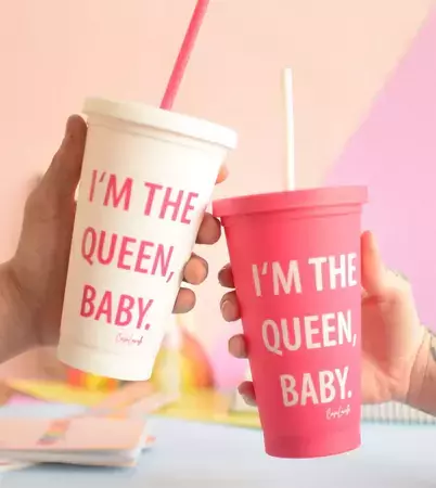VASO I'M THE QUEEN CON SORBETE - comprar online