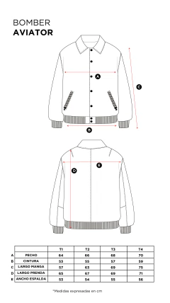 Bomber Aviator Negra - CED - Handmade