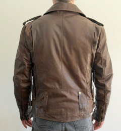 Rich moto marron (vacuno) - 45% off via transfer en internet