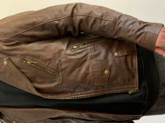 Rich moto marron (vacuno) - 45% off via transfer - tienda online