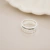 Combo silver gloss x 3 anillos